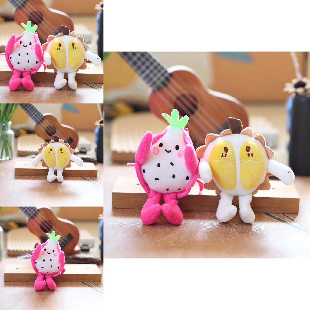 Plush Fruit Dragon Fruit Keychain With Super Soft Short Plush For Kids And Collectors