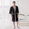 Cotton Waffle Japanese Kimono Men's Hotel Bathrobe