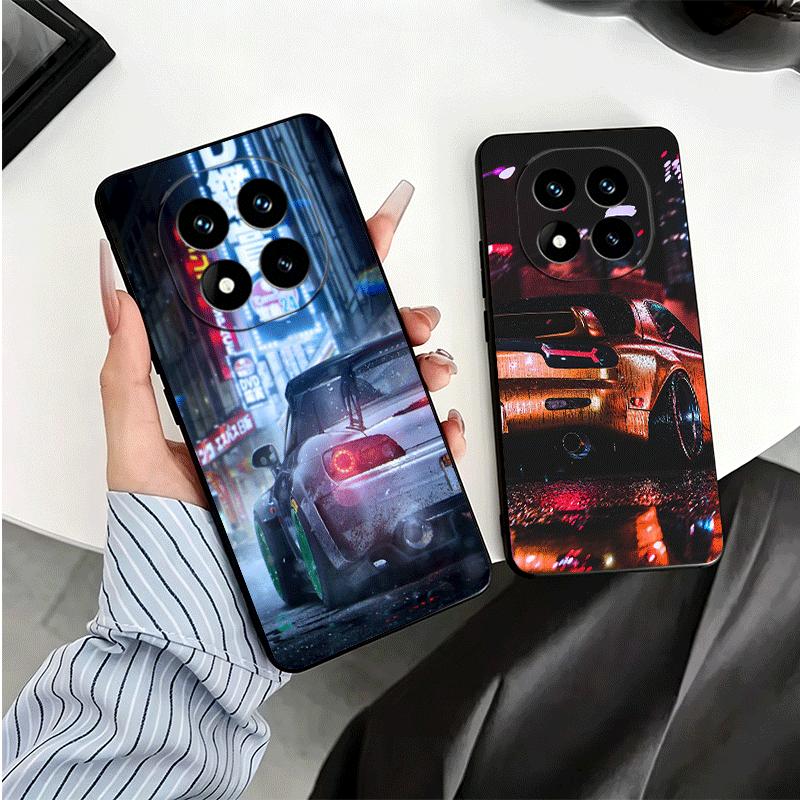 Japan JDM Sports Cars Theme Soft Phone Case for Xiaomi Redmi Note 12 13 14 15 Pro Plus 11 12S 11S 11T 10 4G Black Cover Back She