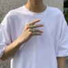 Men's Ring Korean Version Ins Style Fashion Trend Hip-Hop Style Ring with High Street Design Sense