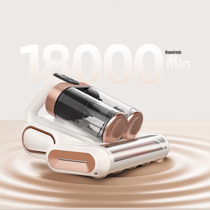 Wow Custom Roller Brush UV & Ultrasonic Mite Removal Device with Dual Dust Cup and Display Screen