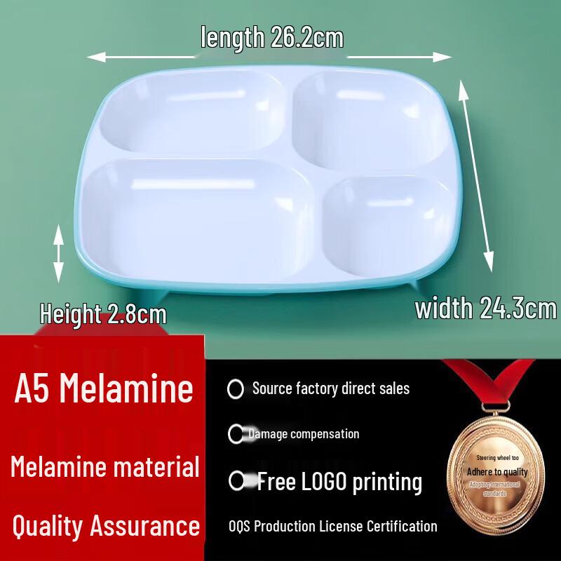Commercial Melamine Divided Dining Plate