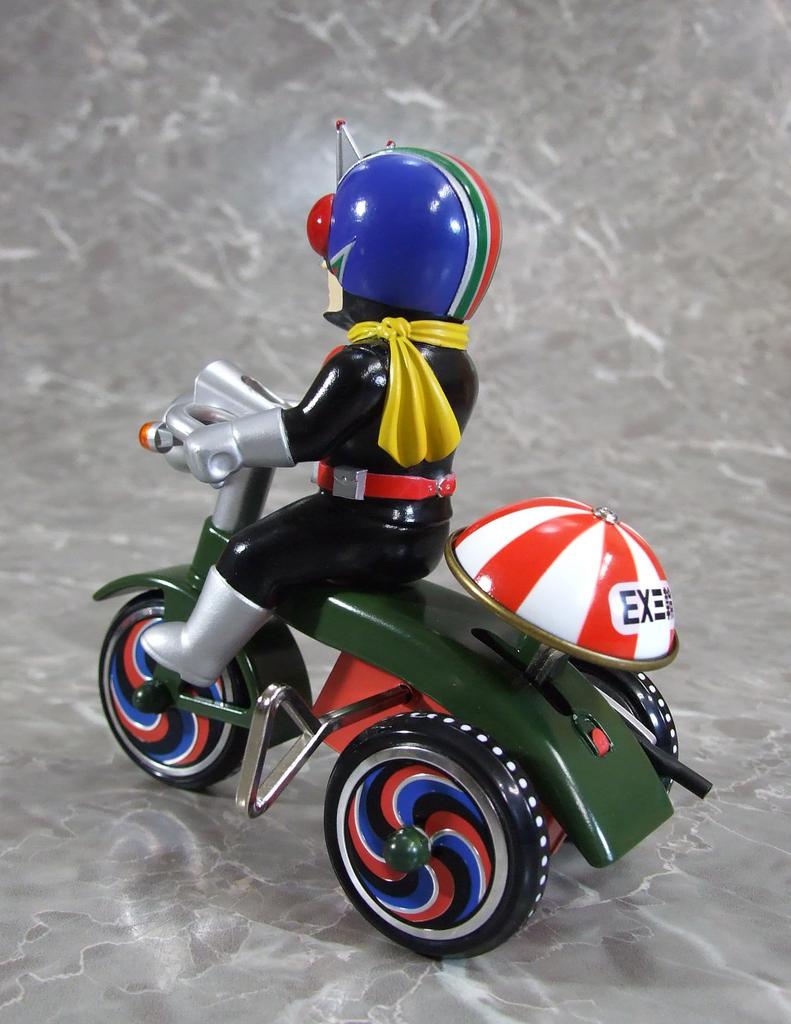 ART STORM EX Tricycle Rider Riderman Tricycle Figure "Kamen V3" B-Type Wind-Up