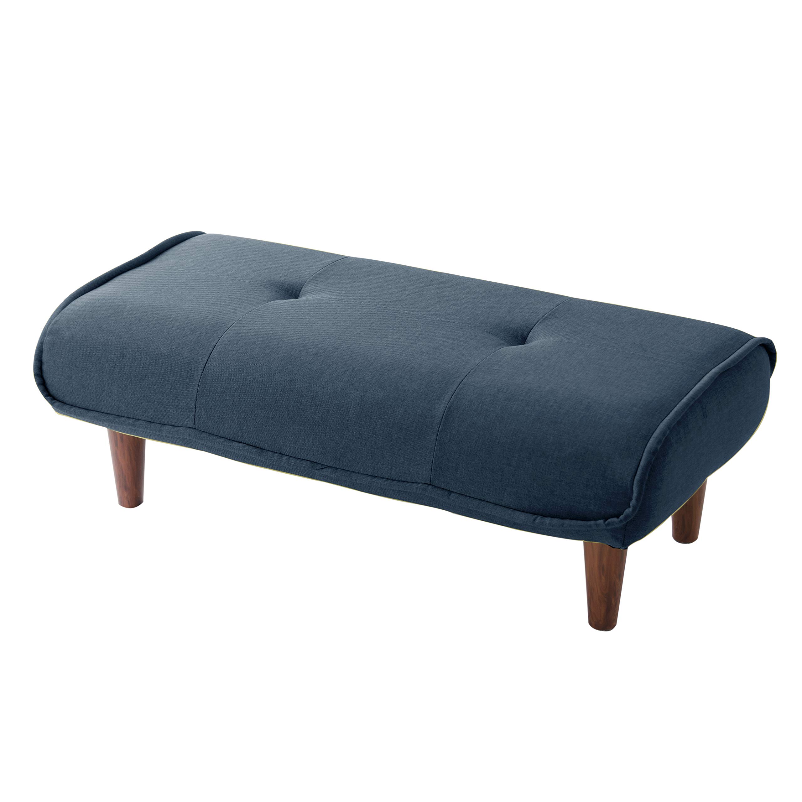 

Пуф Celtan Ottoman с карманом Waraku no Task, высокая японская подставка для ног, Kiwami, 2-местный, пружинный, темно-синий, упругий, A280p-584NVY