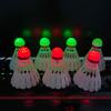 4pcs Light Weight LED Lighting Sport Badminton Night Training LED Glow Shuttlecocks For Outdoor Sports Easy to Use