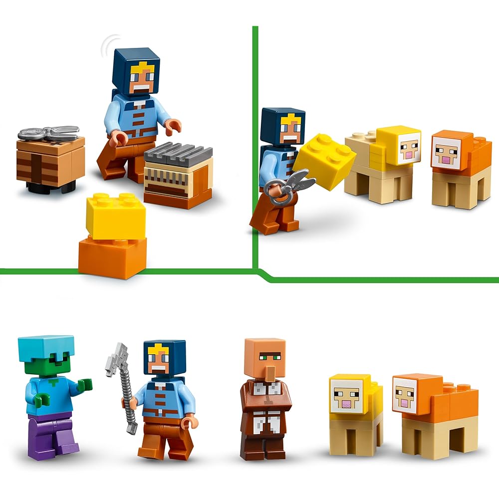 LEGO Minecraft Windmill Farm Set 21262 for Ages 8 and Up Building Toy