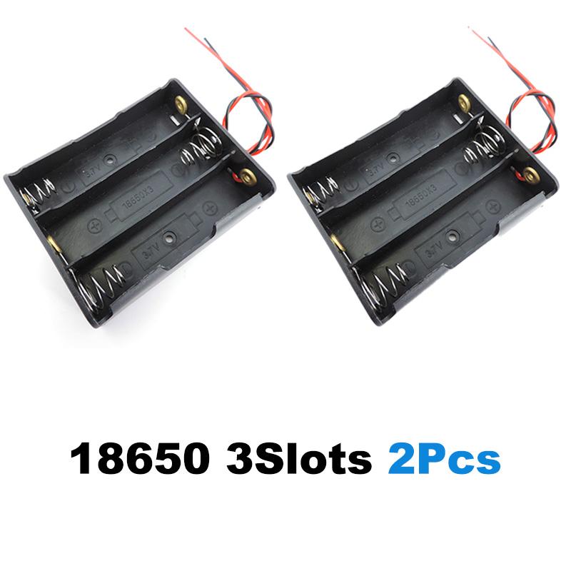 1 2 3 4 Fante porturi AA 18650 1.5v 3.7v Alimentare Baterie Cabluri de stocare Cutie Suport Cutie Cabluri Fir negru pentru instrumente de reparare Negru
