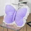 Butterfly Lace Pillow Butterfly Shaped Decorative Pillow For Sofa Couch Bed Plush Velvet Lumbar Support Cushion For Office Chair