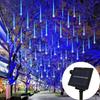 Solar Garland Lamp 30/50cm Festoon LED Fairy Meteor Shower Light String Summer Christmas Wedding Party Decoration Garden Outdoor