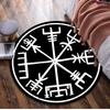 Valknut Celtic Knot Circular Rug Office Decorative Carpet For Living Room Bedroom Door Mat Floor Rug Computer Chair Area Rug
