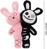 Zweiköpfiges Horror-Spielzeug, Horror-Hase Puppe, Weiches gruseliges Design, Gruselig-süßer Stil, Ausgezeichnet für Schlafzimmerdekoration, Autozubehör, Halloween