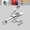 2x Grease Coupler High-Pressure Quick Release Lock Oil Injection Nozzles 3.66in