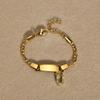 Stainless Steel Children'S Bracelet, Women'S Fashion 26 English Alphabet Jewelry, Simple Jewelry 798