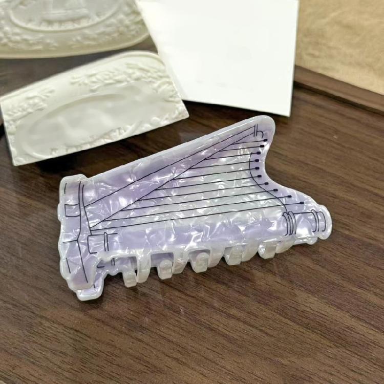 Multipurpose Acrylic Hair Claw Clip Musical Instrument Design Hairpin Hair Ornament For Women Gift For Music Lover