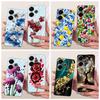 For Cover Xiaomi Redmi 13 13x 2025 Case New Stylish Flower Lemon Soft Silicone Shell For Xiaomi Poco M6 Plus PocoM6 M 6 4G Funda