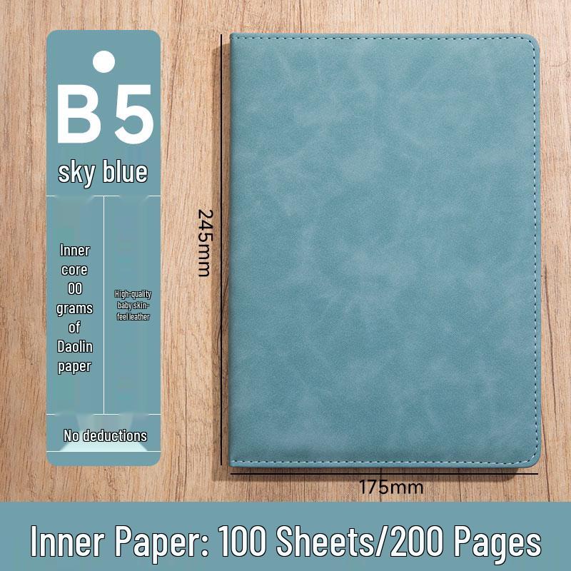 Personalized A5 Soft Leather Notebooks with Logo Printing: Custom Covers & Pages for Office Use