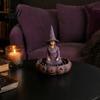 Vintage Style Storage Meditating Witch Jewelry Tray Gothic Resin Decorative Decoration Dish Mysterious Zen Desktop Organizer for Keys Trinkets Room