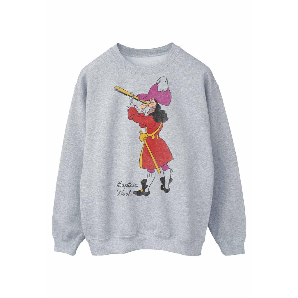 Peter Pan Klassisches Captain Hook Heather Sweatshirt für Herren