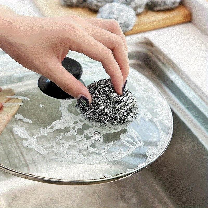 1PACK/20pcs Stainless Steel Wire Ball Cleaning Ball Kitchen Tool Cleaning Brush