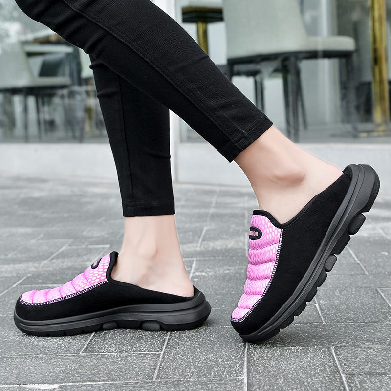 Men/Women's Understand Indoor and Outdoor Short Cotton Shoes Driving Fashion Casual Lazy Shoes Elderly Cotton Shoes