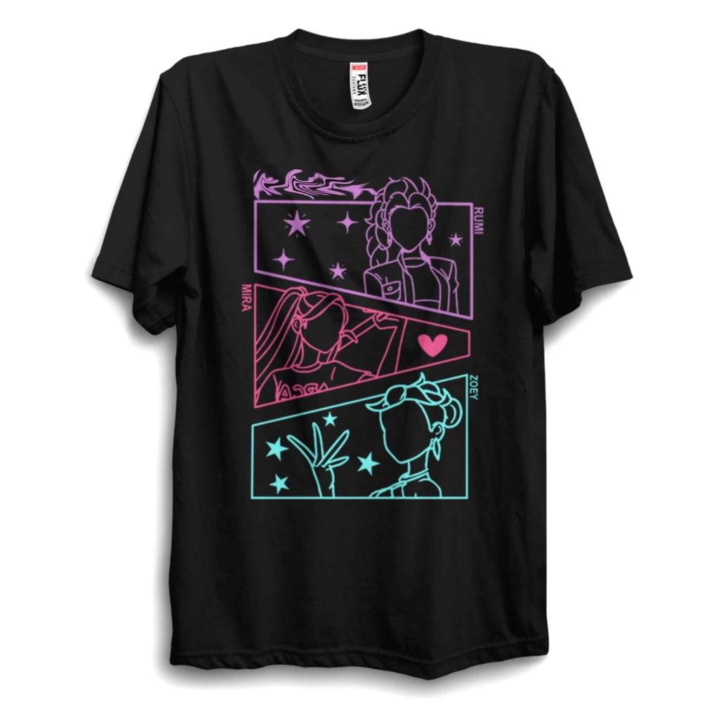 KPop Anime Girl TShirt Cute Pop Style Unisex Tee Pastel Idol Graphic Top S