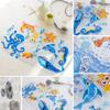 1PC 70x39 Cm Bathroom Carpet Deep Sea Fish Shape Bath Mat Non Slip Shower Mat with Suction Cups for Kids Bathtub Bathroom Rug