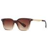 New European American Mens Square Glasses Retro Double Grooved Frame Sunglasses Spot 6069