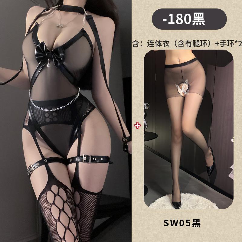 Mei Zhilan Royal Sister wants to hollow out the net, flirt with suspenders, pantyhose, erotic underwear, sexy gas, patent leather, bundled and seduced