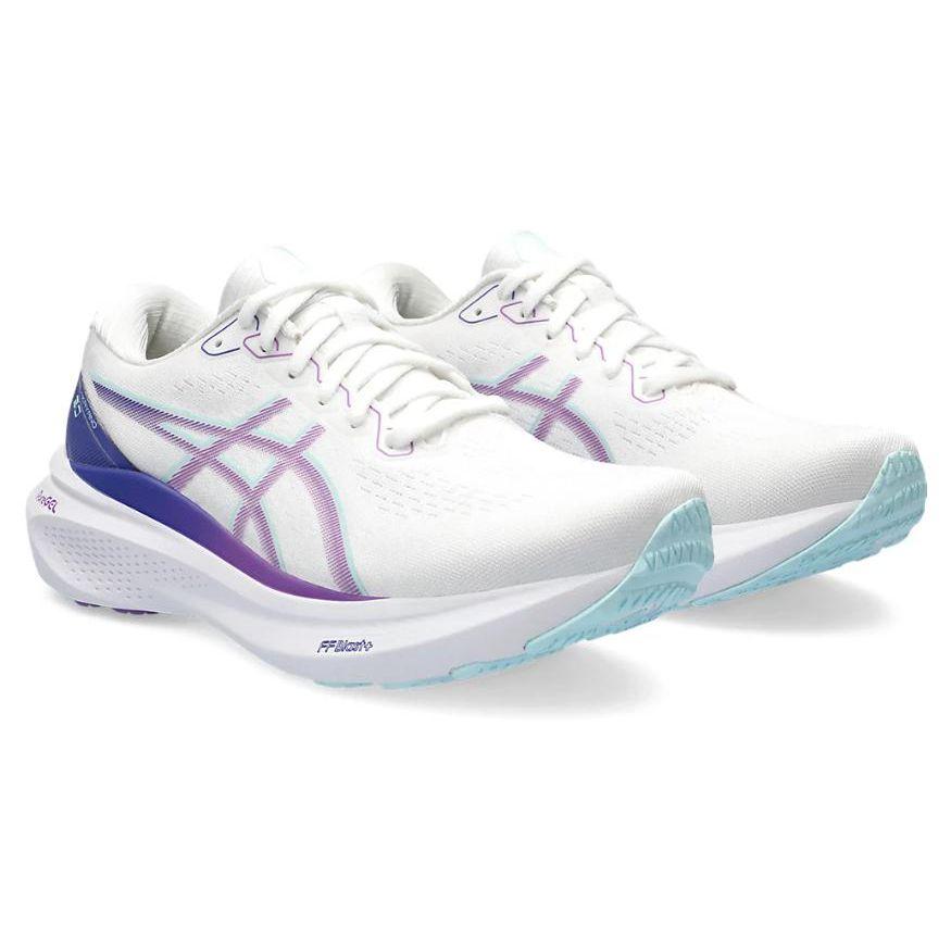 Asics Белые женские кроссовки Gel Kayano 30 Cyber Grape 1012B357-100