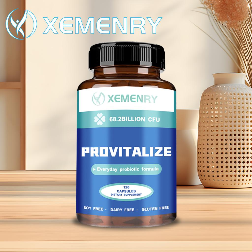 XEMENRY Premium Probiotische Kapseln, Kurkuma-Komplex, 95% Curcumin, Moringa, Nahrungsergänzungsmittel, Geeignet für Männer und Frauen