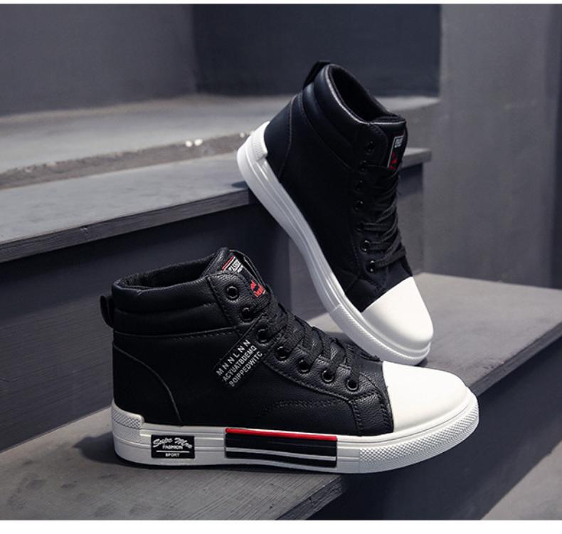 2025 New  Breathable Soft Sole Men's Casual Sports  Korean Fashion Student Jogging Shoes Youth Board Shoes