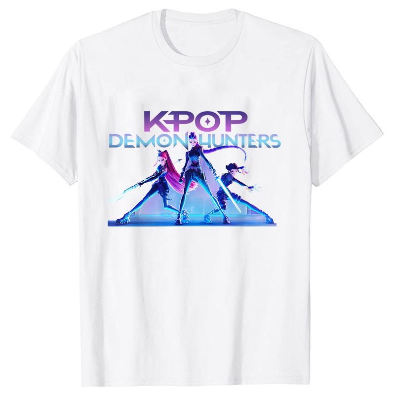 Kpop Huntrx Men's And Women's Short Sleeve T-shirt Unisex Tee Graphic Short Sleeve Shirt Unisex Men Women All-season