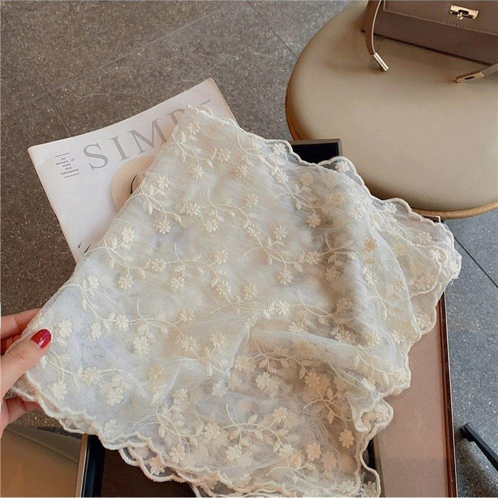 Vielseitiger Damen-Spitzenschal Langer Nackenschutzschal Elegantes Damen-Kopftuch