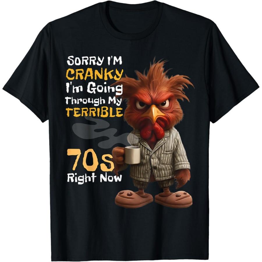 Sorry Im Cranky Im Going Through My Terrible 70s Now Funny T-Shirt S