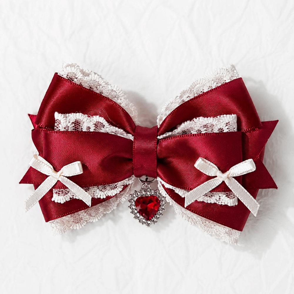 Sweet Lace Bow Hair Clip Lolita Women's Barrettes Cute Hairpin Headwear