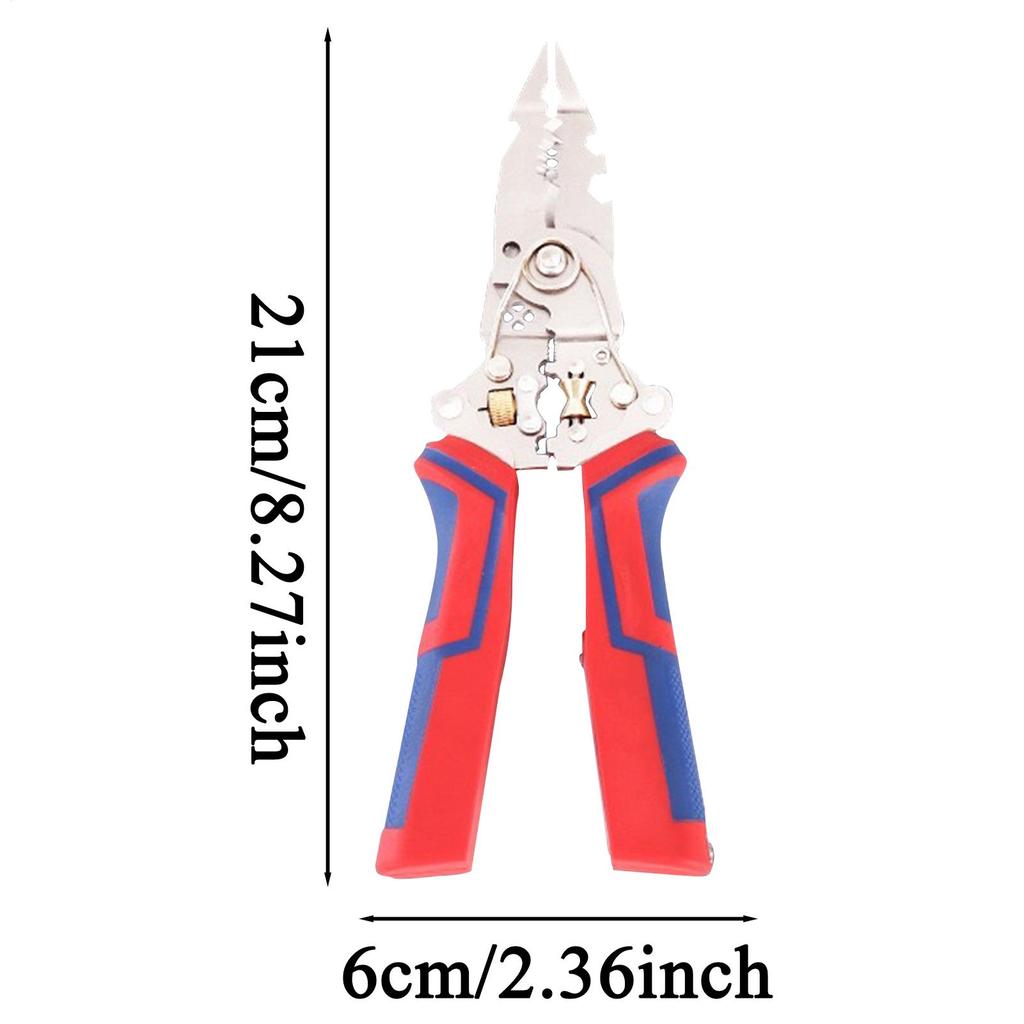 Foldable Wire Stripper with Electrical Test Crimper Cable Cutter Pliers Electrician Cable Cutting Wiring Pulling Stripping Tools