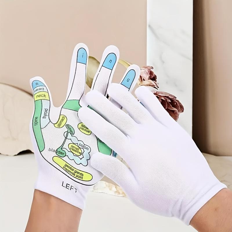 Acupressure Reflexology Gloves Socks Set Massage With Point Massager Tools Hand Spa Reflexology Sock Five Toe Separate Socks