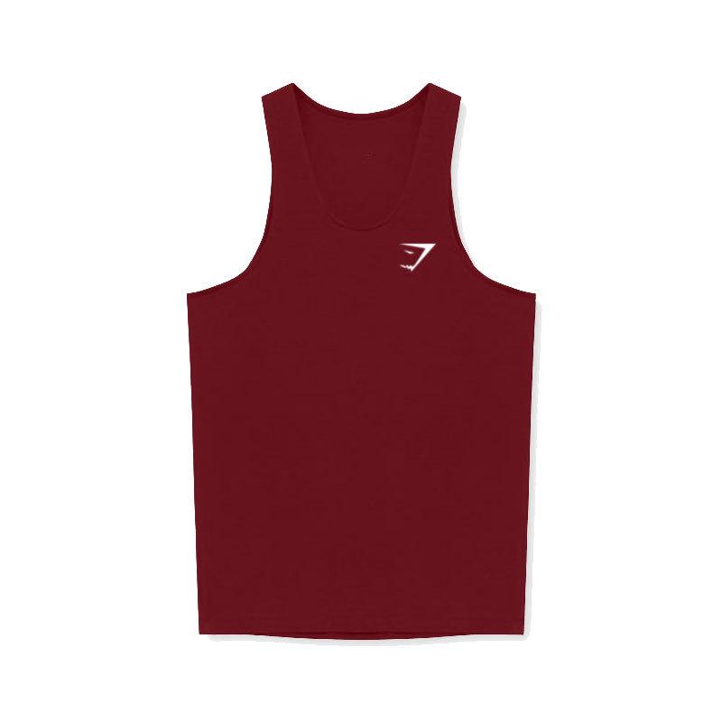 Chaleco Fitness Racerback de Verano Europeo 2025 para Hombre - Color Sólido, Estilo Ligero de Entrenamiento