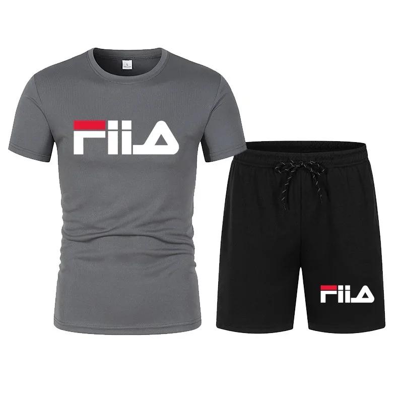 Herren Kurzarm Set, Lässig Modern Schnelltrocknend Sommer Sport Set
