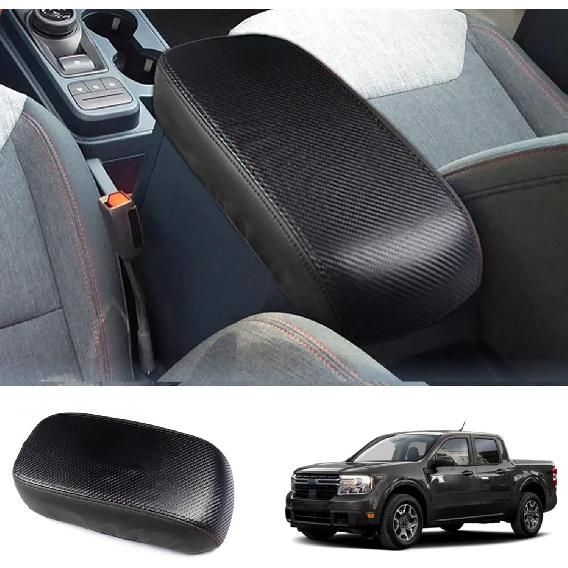 2022-2025 2026 Maverick Center Console Cover for Frod Maverick (XL/XLT/Lariat/Tremor/Lobo), Waterproof&Anti-Scratch Leather Armrest Cover 2023 2024