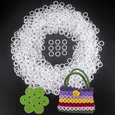 20/40/60/100 Stuks Witte Plastic Haaklusringen, 2,2 cm Ronde O-Ring voor Doe-het-zelf Handbreien Tas Accessoire en Knutselbenodigdheden