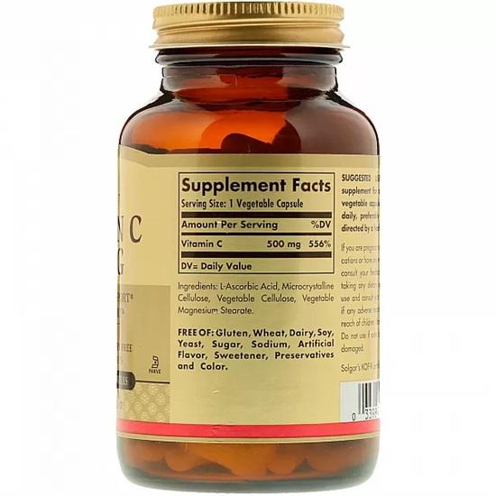 Solgar - Vitamin C, 500 mg.