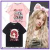 Gidle IDLE T Shirt MIYEON MINNIE Soyeon YUQI SHUHUA Cartoon Print Tshirt Women Unisex Fashion Summer Cotton Short Sleeve Tee Tops