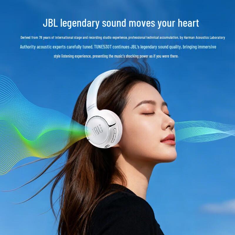 

JBL TUNE 530BT Wireless On-Ear Headphones