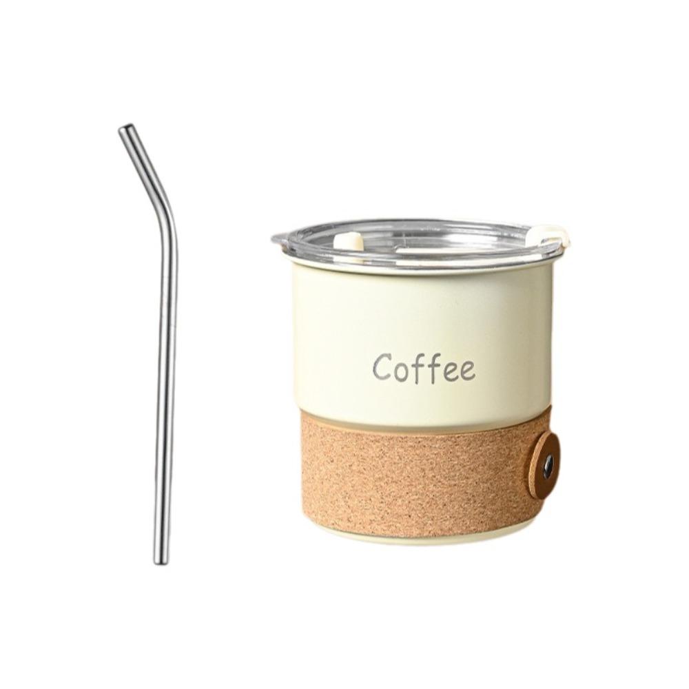 420ml Stainless Steel Coffee Cup Heat-resistant Water Cup Portable Water Cup  Outdoor Camping белый