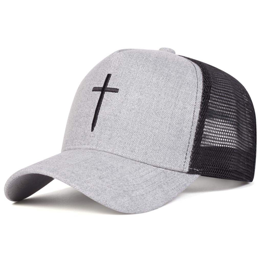 Herren Pfeil Kreuz Bestickte Baseballkappe Mesh Hut Outdoor Verstellbar Sonnenschutz Freizeit Hut Frühling Herbst Reise Tourismus Strandurlaub