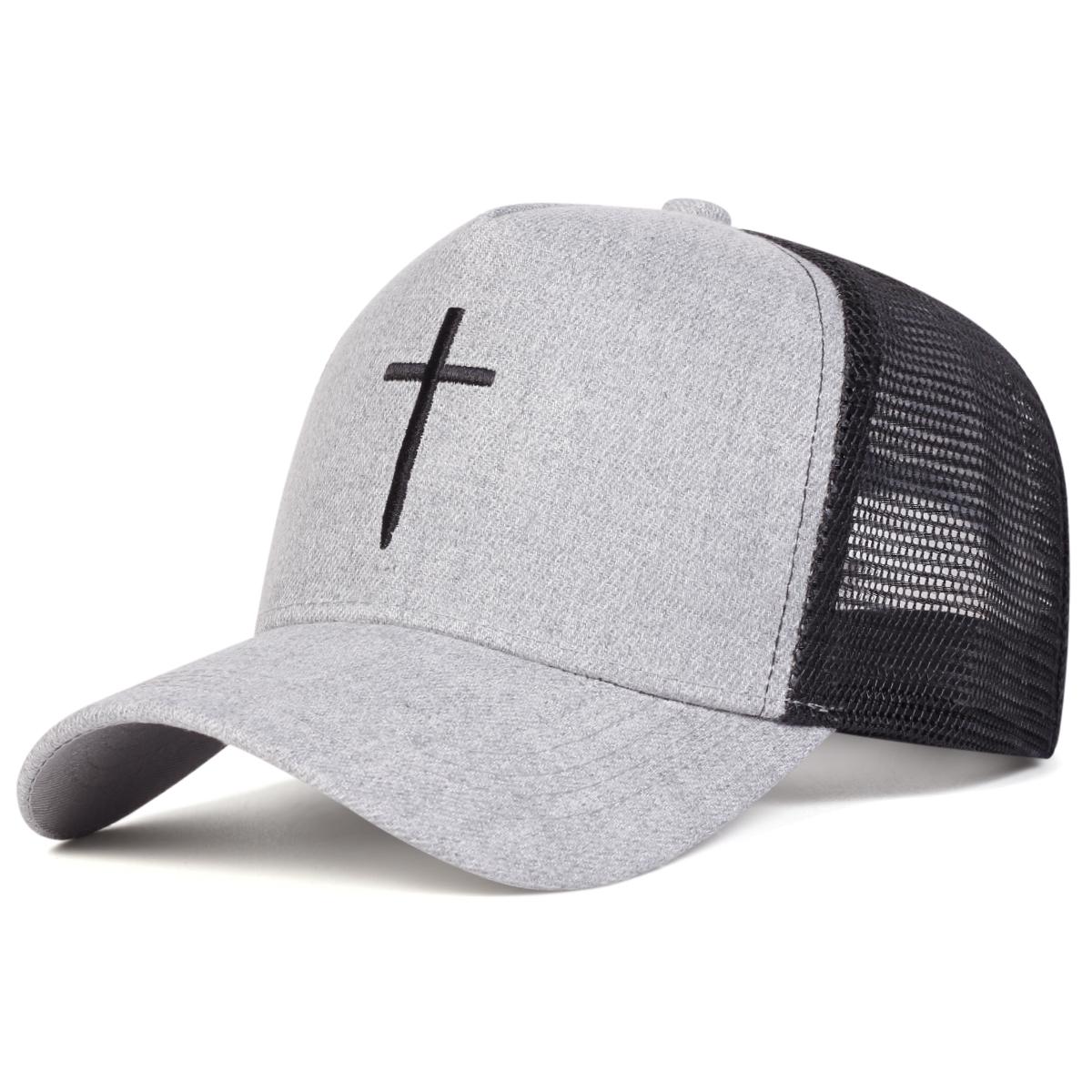 

Men Arrow Cross Embroidered Baseball Cap Mesh Hat Outdoor Adjustable Sunscreen Leisure Hat Spring Autumn Travel Tourism Beach Vacation сірий