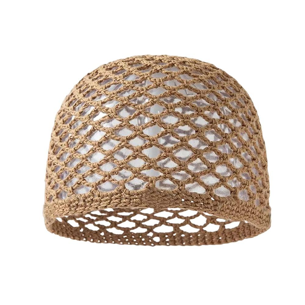 Cappello lavorato a maglia traforato Cappello all'uncinetto traforato Berretto alla moda Donna