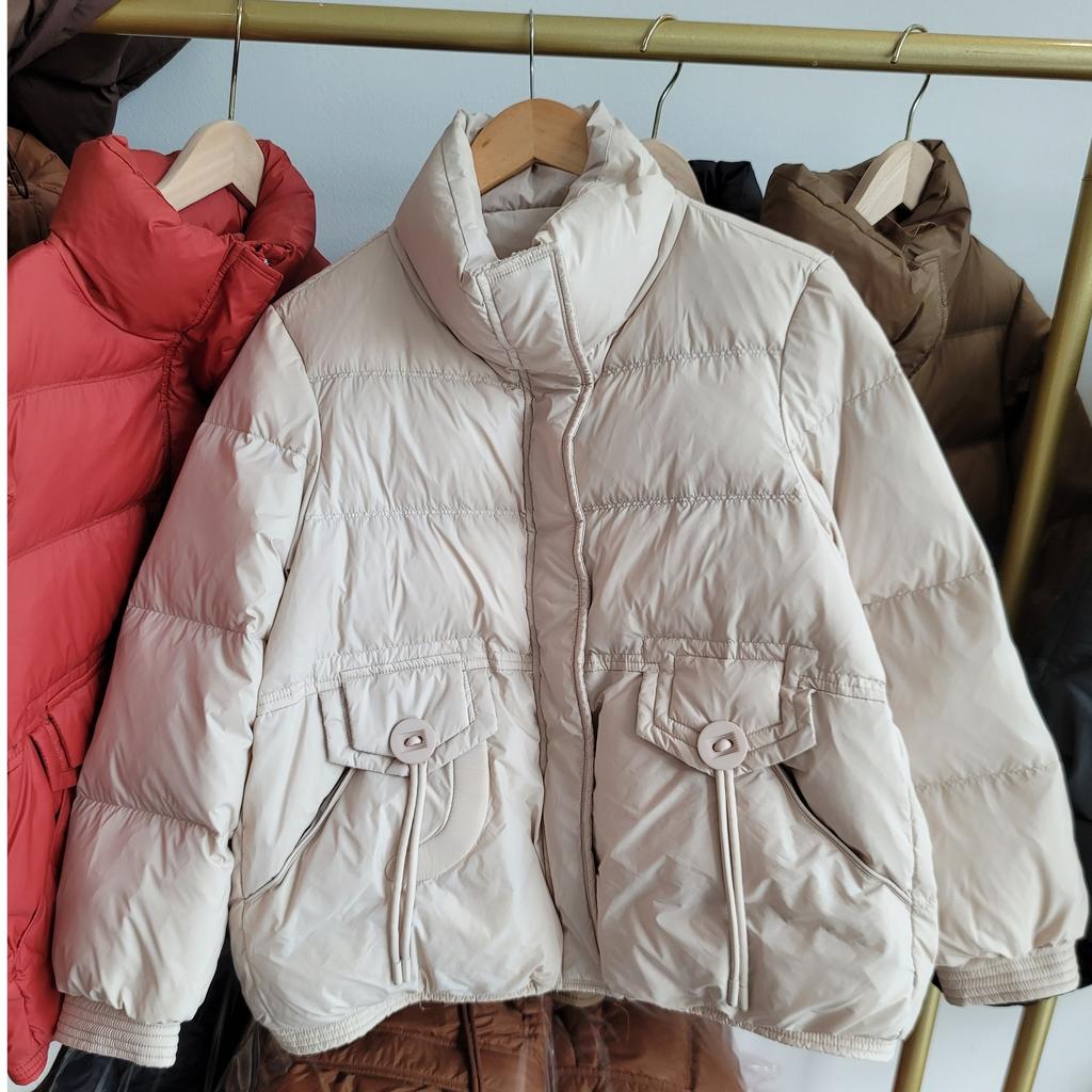 Short down jacket winter women's bread jacket new small warm thickened stand-up collar jacket