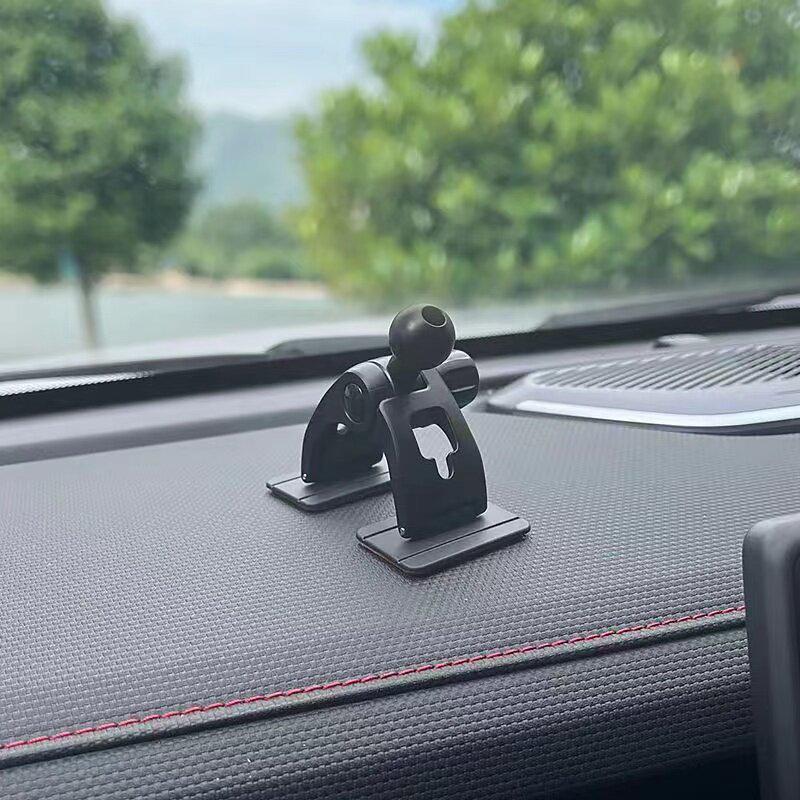 Magnetic Car Phone Holder with Double Pivot for Dashboard or Center Console.